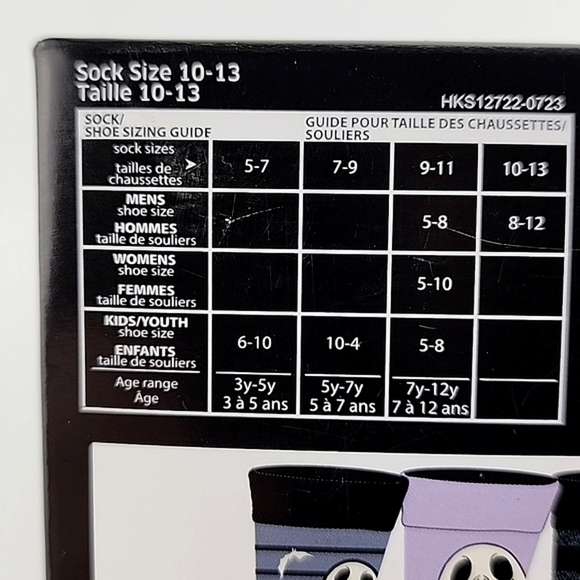 The Nightmare Before Christmas Jack Skellington Men 3 Pair  Crew Sock Size 10-13 - Picture 9 of 9